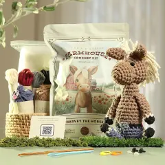 Stuffed Crochet Animal Kit - Harvey the Horse