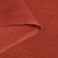 1 Yard Tomato Linen Silk Fabric 54" Wide Midweight Woven Textile for Apparel Fashion & Home