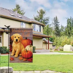 Fall Garden Yard Flag 12x18 Inch(Labrador Retriever Puppy)