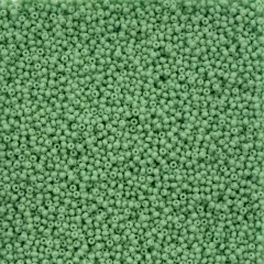 John Bead 11/0 Opaque Dyed Solgel Czech Glass Seed Beads, 250g Dark Green