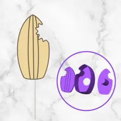 Surf Board Cake Pop Mold W Embosser