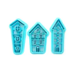 Birdhouse or Gingerbread House Clay Cutters, Set of 3 Styles, Adorabilities