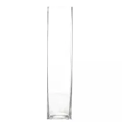 18" tall Clear Glass Square Vases Wedding Centerpieces Party Decorations
