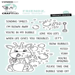 Creative Craftlab Friendz Clear Stamps-Blown Away