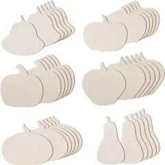 36 Pieces Unfinished Wood Pumpkin Cutout Shapes 6 Inch
