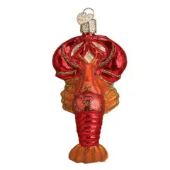 Old World Christmas 4.0 Inch Lobster Christmas Tree Ornament , Wildlife Ocean Red