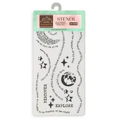 Stamperia Stencil 4.92"X9.84"-Create Happiness Secret Diary Dream