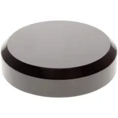 Plymor Black Acrylic Beveled Round Display Base, 4" W x 4" D x 1" H