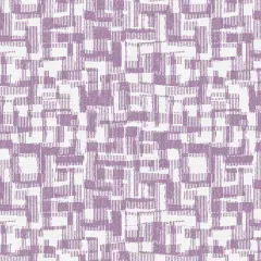 Purple Mauve Barcodes Cotton Wideback Fabric Per Yard