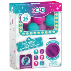 3C4G: Twist 'N Reveal Novelty Surprises - Dispenses 16 Treasure-Filled Capsules, Assortment of Exciting Accessories, Three Cheers For Girls, Kids 8+