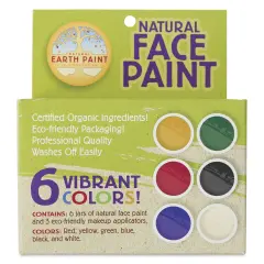 Natural Earth Paint Natural Face Paints - Set of 9, Assorted Colors, 11 g