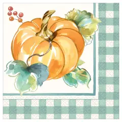 Muted Autumn 8" Dinner Napkins - 16ct