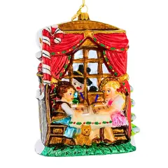 Huras Family 5.75 In Cozy Christmas Break Christmas Tree Ornament , Christmas Decor Hand-Painted Keepsake Multicolored