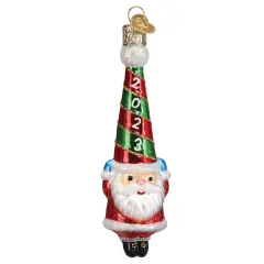 Old World Christmas 5.0 Inch 2023 Happy Santa Tree Ornament , Ornament Dated Hat Holiday Multicolored