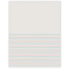 Newsprint Handwriting Paper, Picture Story, Grade 2, 1/2" x 1/4" x 1/4" Ruled Short, 8-1/2" x 11", 500 Sheets