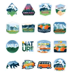 Adventure Vinyl Stickers
