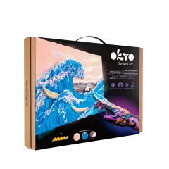 OKTO Sensory Art 3D Painting &ldquo;The Great Wave off Kanagawa&rdquo; &ndash; 11.8&rdquo; x 15.7&rdquo; Canvas Kit