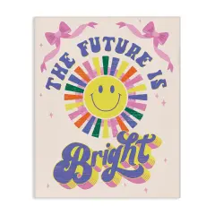 Stupell Industries Groovy Future Is Bright Canvas Wall Art Design by Muffin Grayson