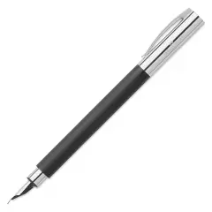 Faber-Castell Ambition Fountain Pen - Black Resin, Broad Nib