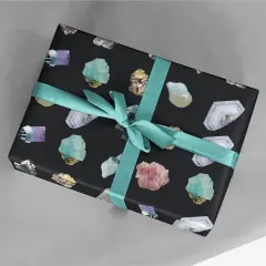 Gemology Black Gift Wrap