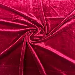 1 Yard Stretch Velvet Solid Polyester Spandex Fabric for Dancewear Costumes Leggings Cosplay Decor Sewing 60 Inches Width Burgundy