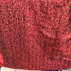 1 Yard Sequin Taffeta Fabric Sparkly Costume & Event Material 50&ndash;54 Inches Wide Burgundy