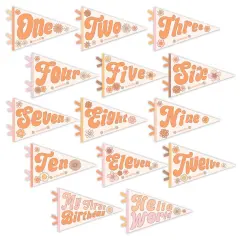 FLOWER CHILD PETIT MILESTONE PENNANTS