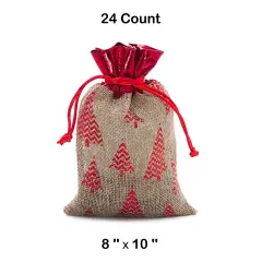 Gilded Tree Faux Jute Bag 8" x 10" Spacious and Durable