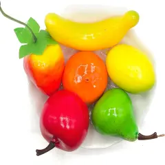 Mini Artificial Fruits Pack - (6 Kinds, 6Pcs)
