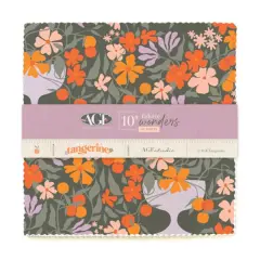 Tangerine 10" Square Pack (Layer Cake) byfor Art Gallery (10WTAN)