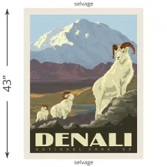 Denali National Park Poster Panel (pd16151-panel) | Alaska | Riley Blake Designs | Riley Blake