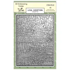 Lisa Horton Crafts A6 Embossing Folder-Crackle