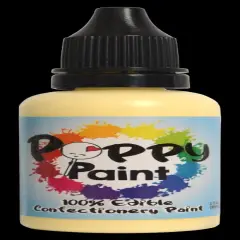 Poppy Paint Buttercup Yellow Edible Food Color for Cake Decorating and Chocolate