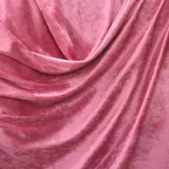 1 Yard Hot Pink Stretch Crushed Panne Velour 58/60" Wide Fabric for Apparel & Creative Projects