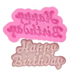 Happy Birthday Silicone Mold Chocolate & Jelly Mold for Celebrations