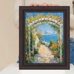 Traditional Diploma Mahogany Rope Picture Frame 32x48 frame