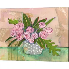 Evelyn Roses by Blenda Tyvoll 20" x 16" Canvas Wall Art