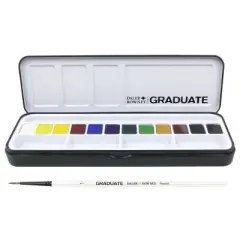 Daler-Rowney Graduate Watercolor Student Set 12/Pkg-Assorted Colors
