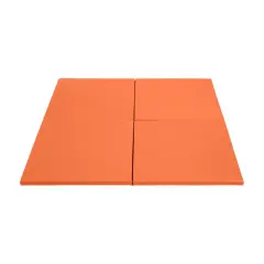 Play Patch Activity Mat Squares, Modular Playmat, 4-Pack Orange