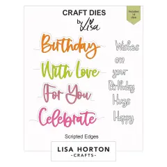 Lisa Horton Crafts Dies-Scripted Edges