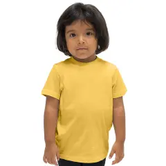 BELLA + CANVAS&reg; Toddler Crewneck Short Sleeve Jersey T-Shirt Heather yellow gold