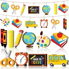 30 Pcs Back to School Hanging Decoration