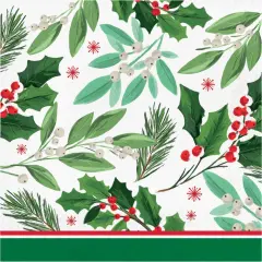 192 pc Bulk Holly Jolly Christmas Paper Luncheon Napkin