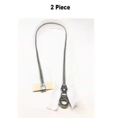 Riri Zipper &ndash; White 6MM Silver Finish Separating Jacket Zipper