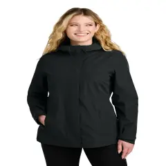 Port Authority&reg; Women&rsquo;s C-Free Rain Jacket Deep Black