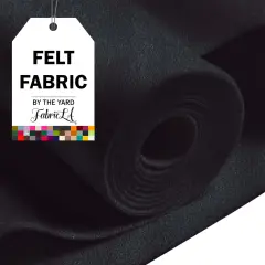 FabricLA Acrylic Felt Fabric - 72" Inch Wide 1.6mm Thick Felt by The Yard - Use Soft Felt Sheets for Sewing, Cushion, and Padding, DIY Arts & Crafts (20 Yards, Dark Grey)