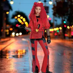 Girls Deluxe Princess Red Descendants Costume with Gloves