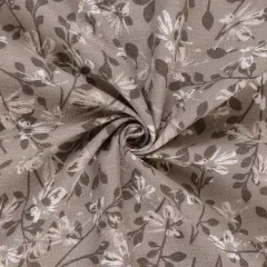 Mook Fabrics Aster Flannel Fabric [108 in. Wide] - By The Yard Roasted Cashew