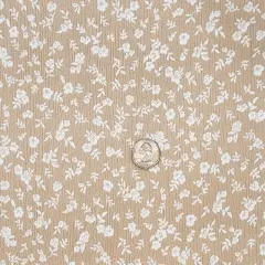 1 Yard Lightweight Taupe Rayon Crinkle Fabric 50/52" Wide Woven Material Perfect for Flowing Garments