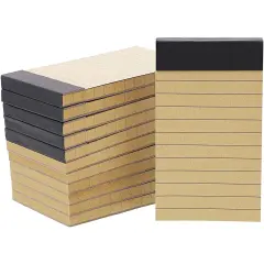 Mini Tasks List Notepads with Kraft Paper (4.2 x 2.4 Inches, 12-Pack) Brown